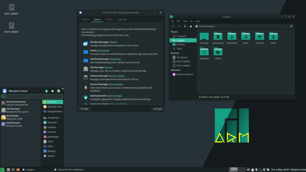 Distro Linux manjaro