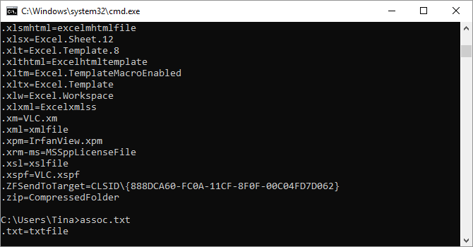 Assoc cmd
