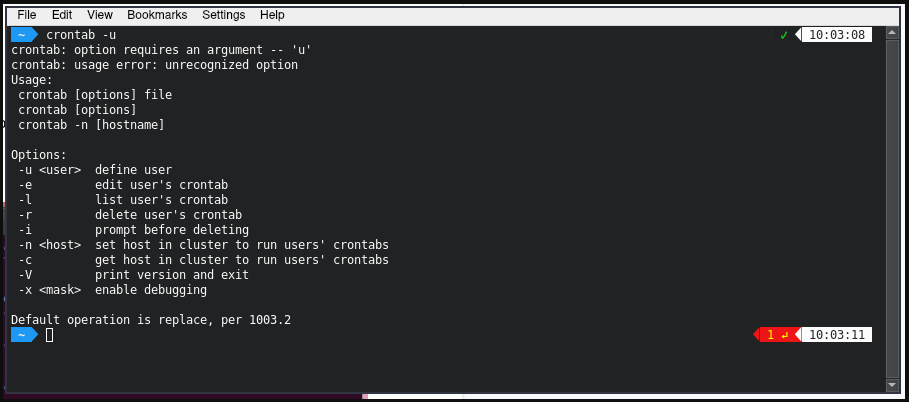 terminal linux via ssh
