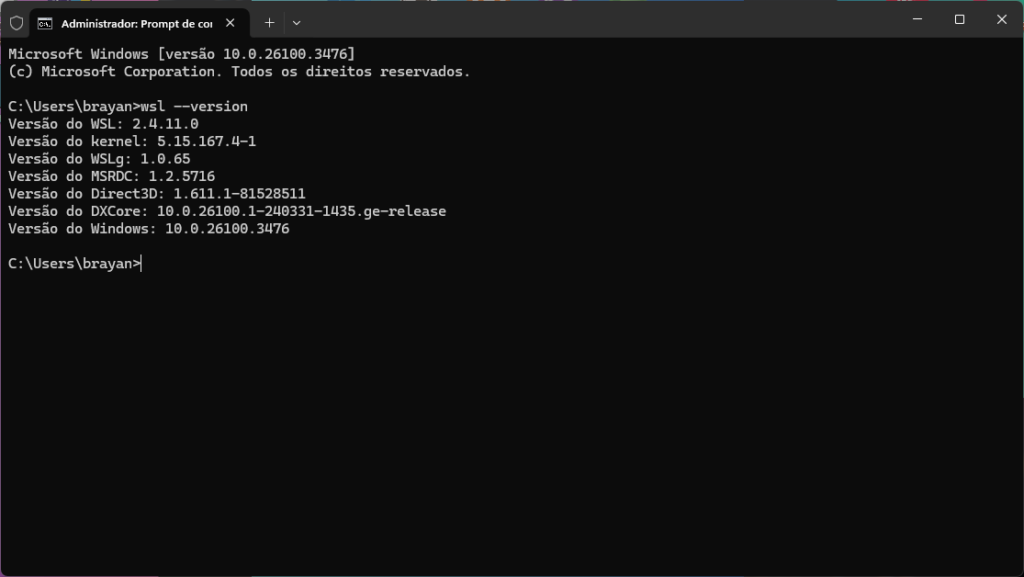 WSL (Windows Subsystem for Linux)