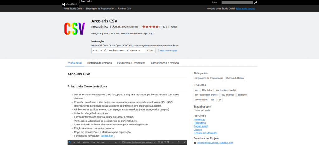 Rainbow CSV
