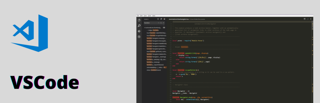 Editor de Código - Visual Studio Code (VSCode)