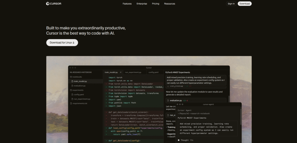 Site do Cursor