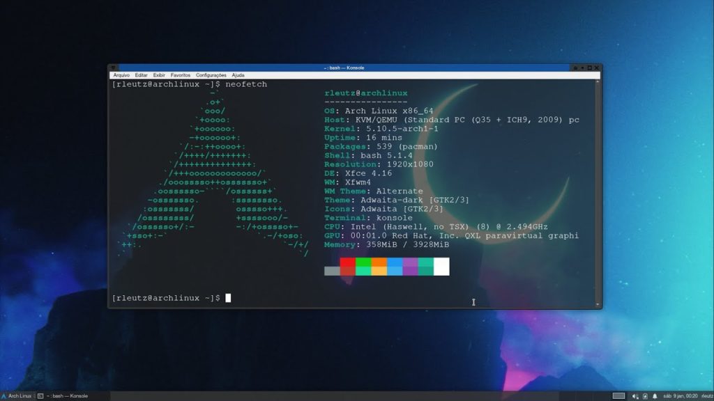 Distro Linux arch linux