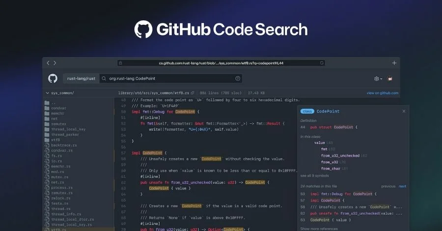 GitHub lança uma visualização de pesquisa de código aprimorada