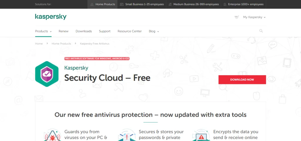 Kaspersky Security Cloud antivírus gratuito