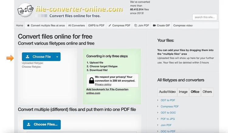 Online Convert – Conversor online para todo tipo de arquivo