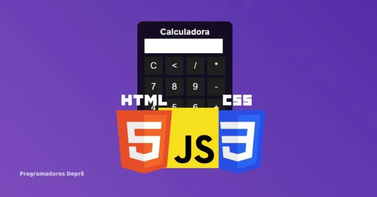 calculadora com HTML CSS e JavaScript