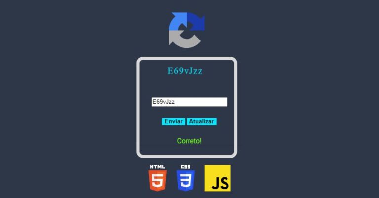 Crie formulários de verificação CAPTCHA com HTML, CSS e JavaScript