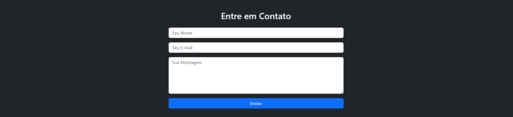 seção contato